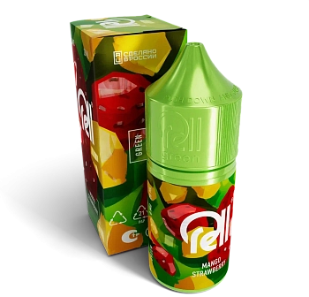 Жидкость для ЭСДН RELL GREEN "Mango strawberry" 28мл 0мг.