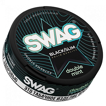 Жевательный табак Swag Black/Slim (Double Mint)